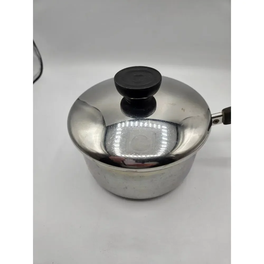 Revere Ware 1 Quart‎ Tall Sauce Pan Stainless Steel with Lid EUC